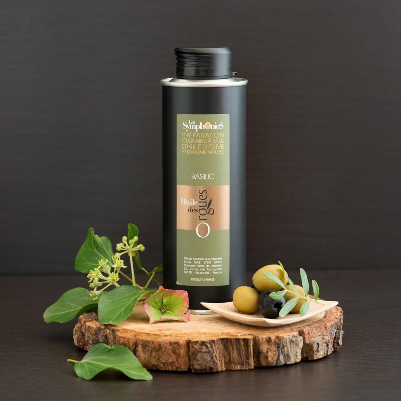 Huile d'olive Basilic 250ml