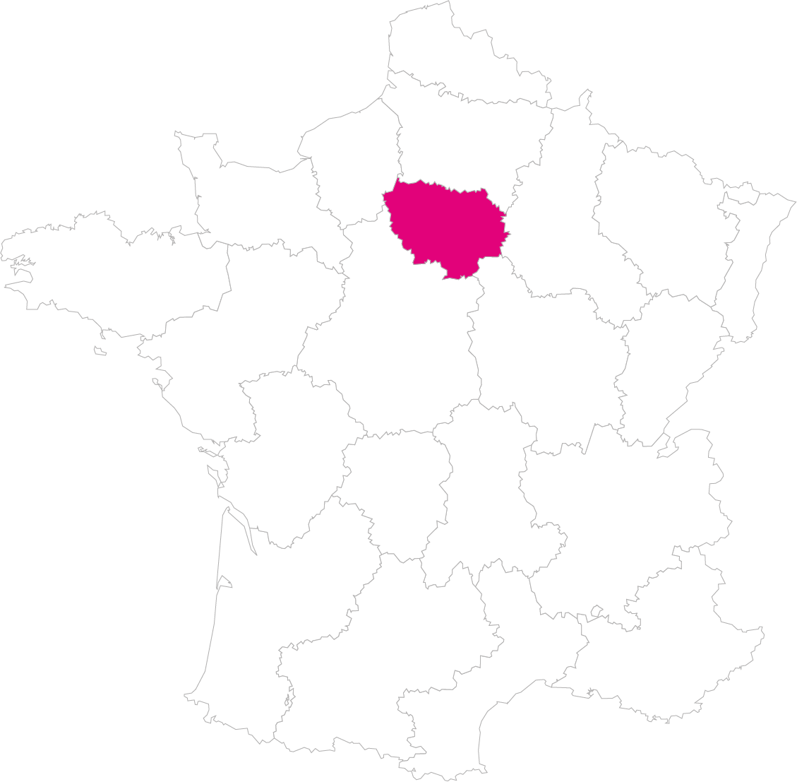 Carte France Région Ile-de-France